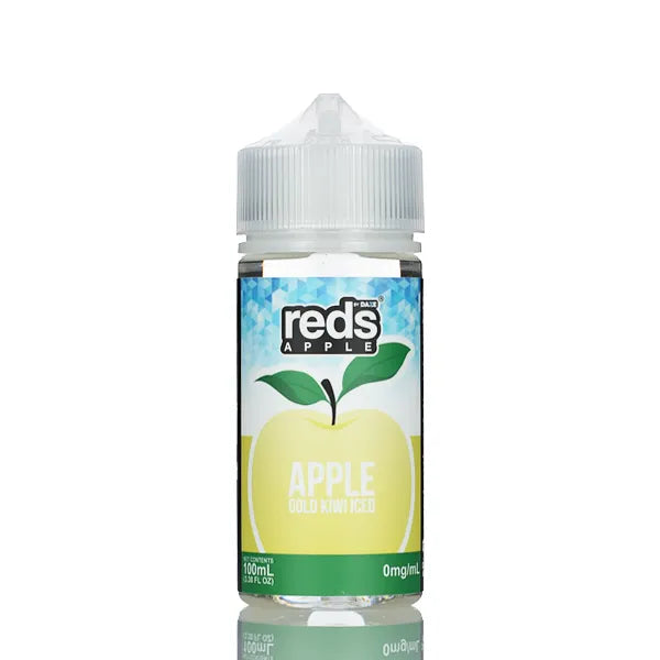 7 Daze Reds Apple ICED - No Nicotine Vape Juice - 100ml - Black Coral